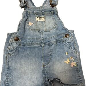 Vintage Oshkosh Denim Overalls with Embroidered Accents